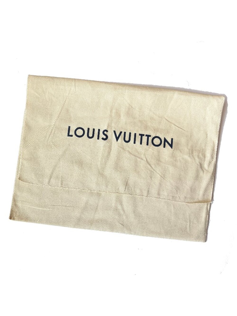 Louis Vuitton Authentic Dust Bag Large 18x14 Envelope Beige Cotton Clean